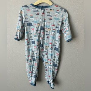 Magnetic Me Nautical Print Kids Footie 3-6 months